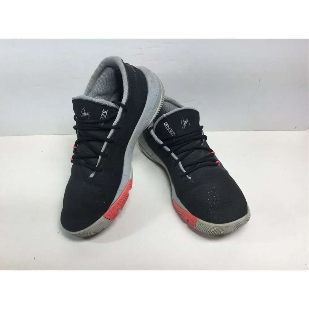 Under Armour SC‎ 3Zero III 3022117-001 Black Youth Size 7Y Basketball Shoes